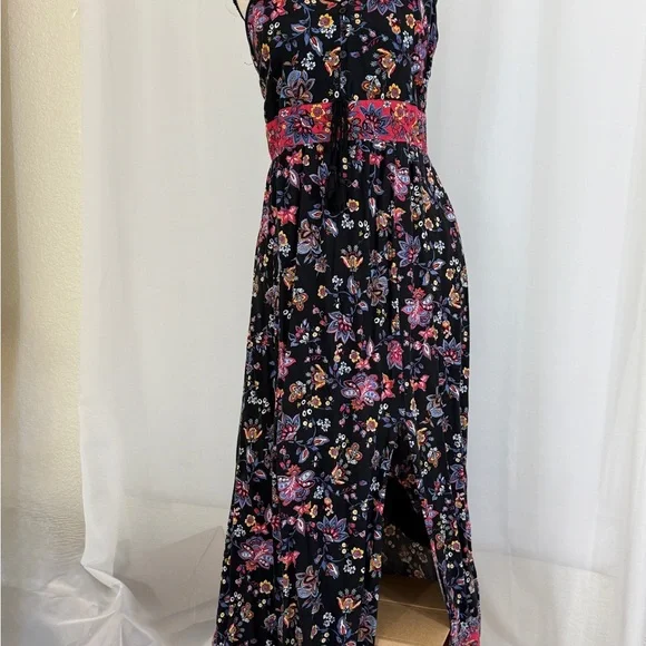 Women’s Xhilaration Multicolor Floral Maxi Dress Size XL - Picture 3 of 6